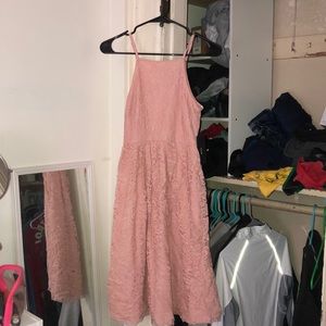 Lulu dress lace rose pink